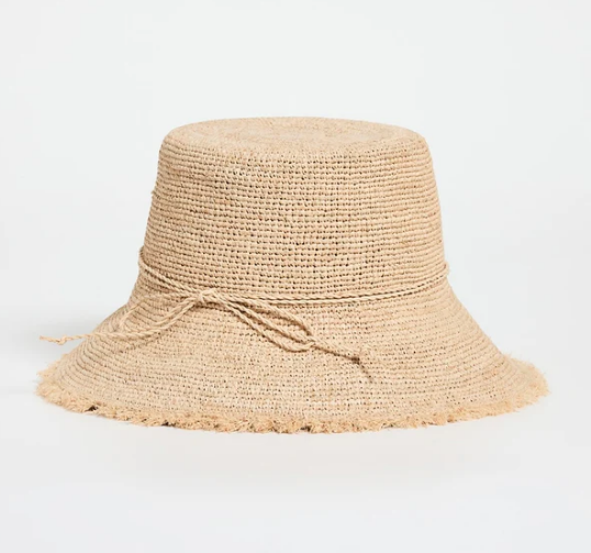 Hat Attack Packable Raffia Bucket